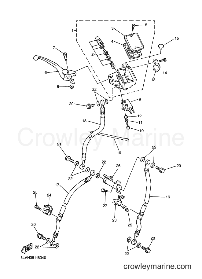 2004 Street Bike FZS1000S - FZS1000S (1C25) [050] - FRONT MASTER CYLINDER