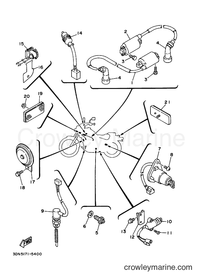 Yamaha Motors XV250S (3DN7) [010] - ELECTRICAL 2