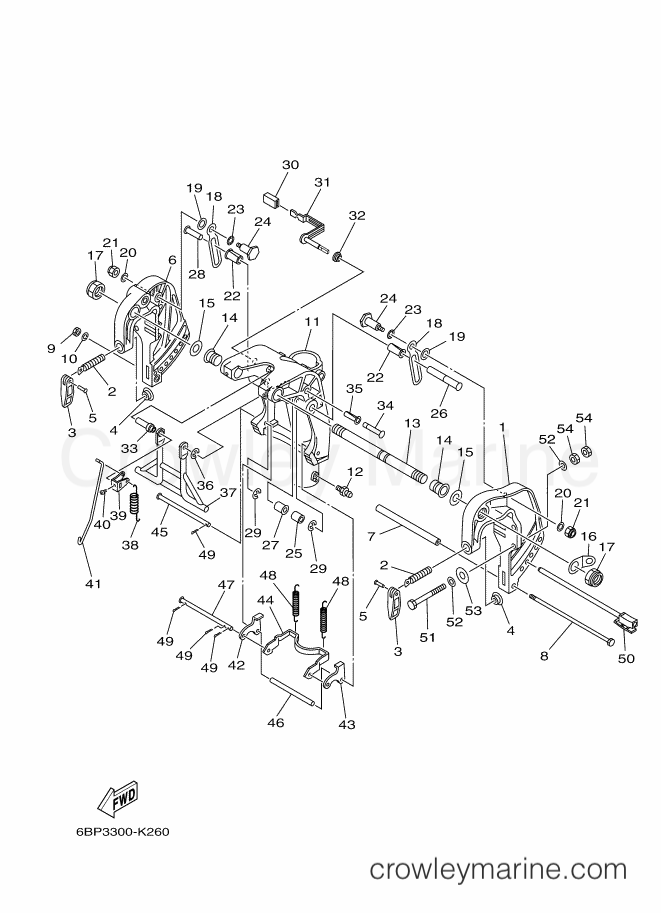 Yamaha Motors F25DMHS (6BP4) [140] - BRACKET 2