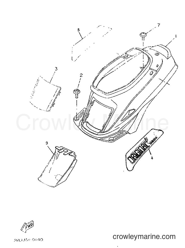 Yamaha Motors CW50 (4VV5) [999] - SIDE COVER & OIL TANK