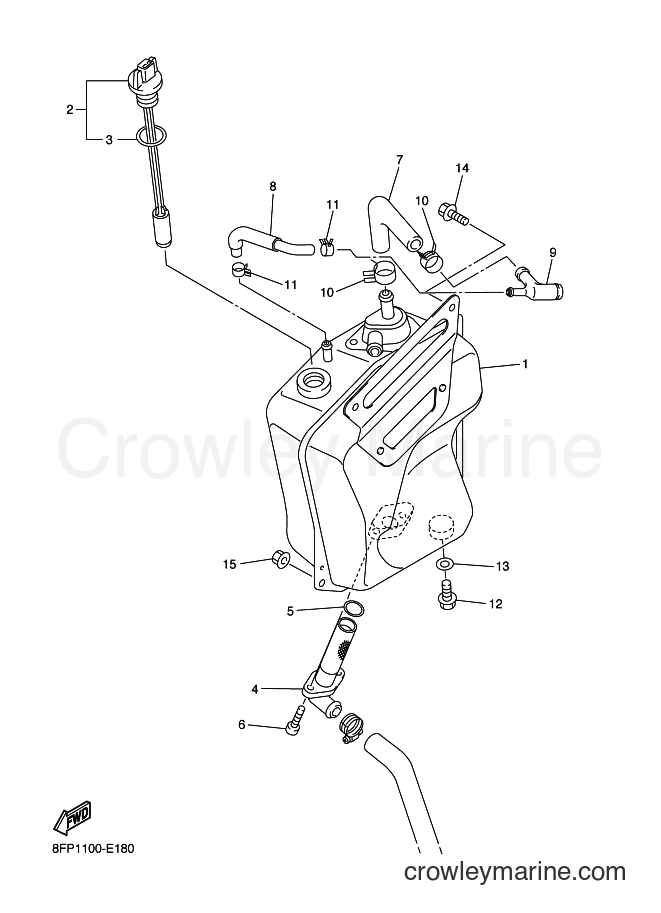 2008 Snowmobile RX10STGT - RX10STGT (8GV4) [010] - OIL TANK