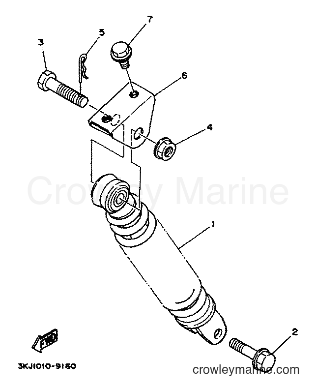 1994 Scooter YA50R - YA50R (4PC1) [999] - REAR SUSPENSION