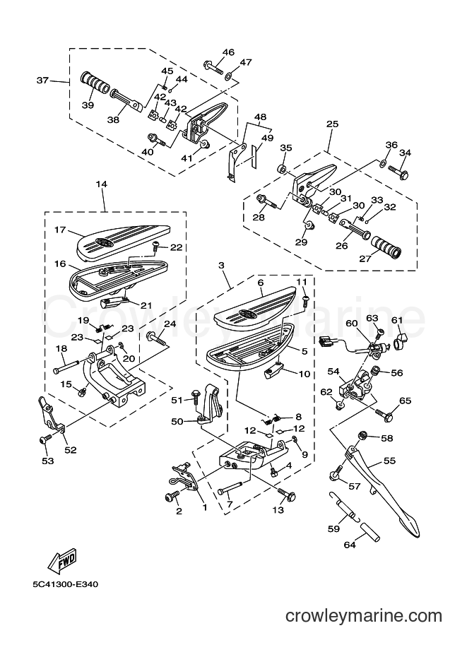 2009 Cruiser XV1900A - XV1900A (5C45) [010] - STAND & FOOTREST
