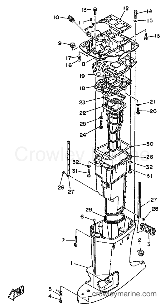 Yamaha Motors 115B (6E5) [999] - UPPER CASING
