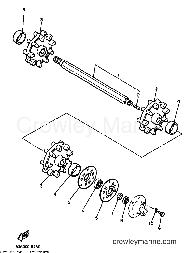 1991 Snowmobile VK540E - VK540E (86V3) [010] - TRACK DRIVE 1