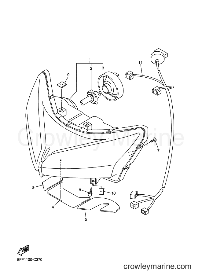 Yamaha Motors SXV70VT (8FF2) [010] - HEADLIGHT