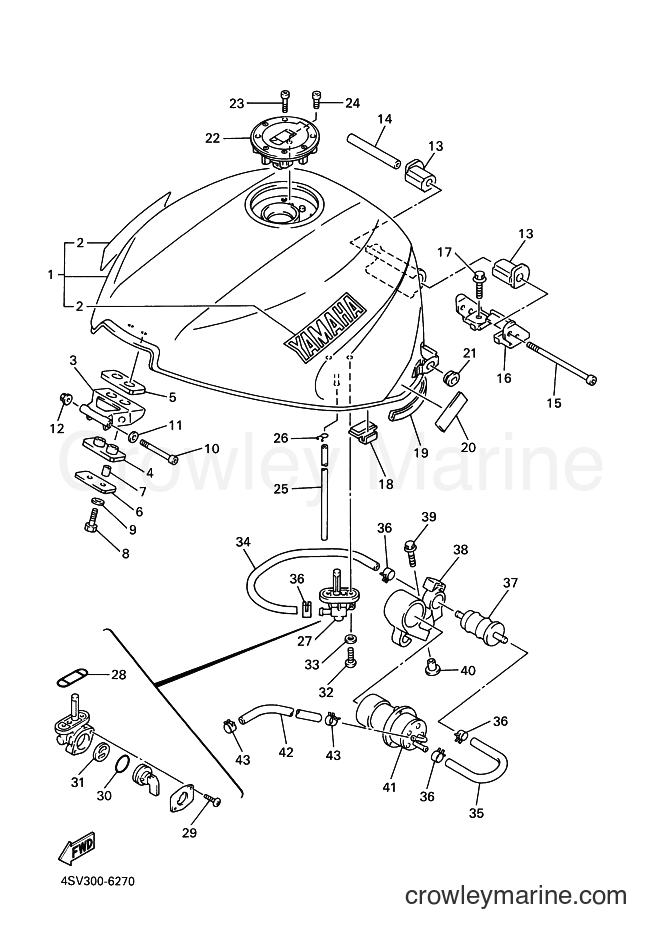 Yamaha Motors YZF1000R (4VD5) [020] - FUEL TANK