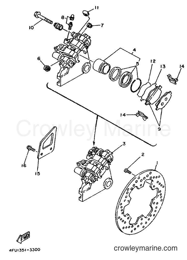 Yamaha Motors TDR125 (4FU2) [999] - REAR BRAKE