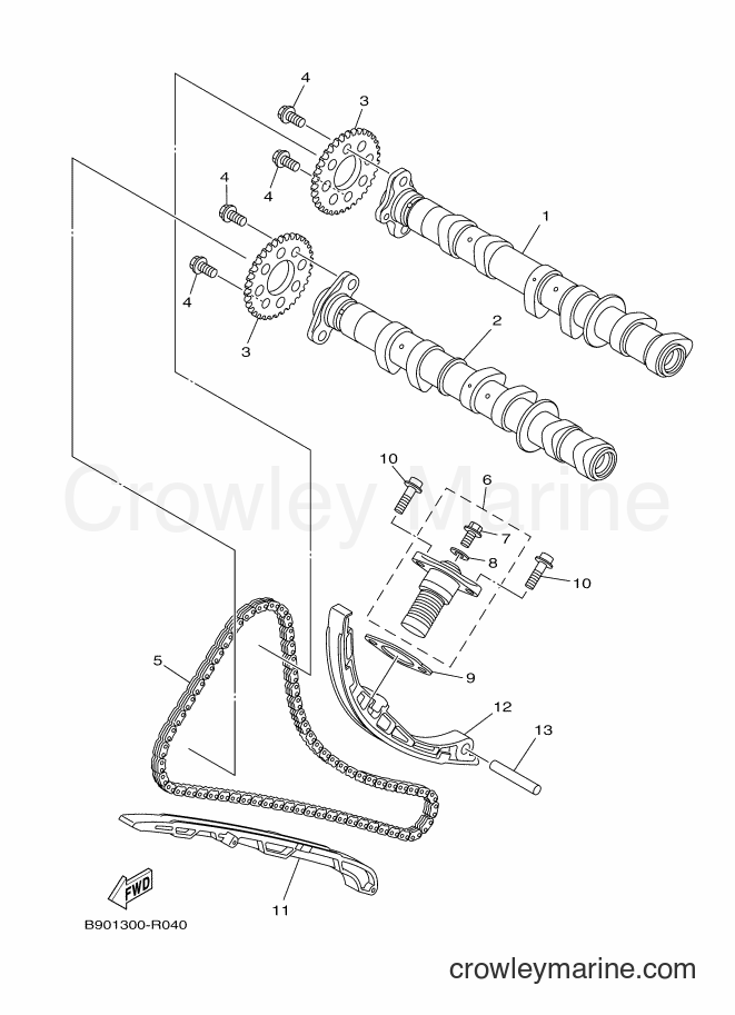 Yamaha Motors MT09TRA (2SCU) [010] - CAMSHAFT & CHAIN