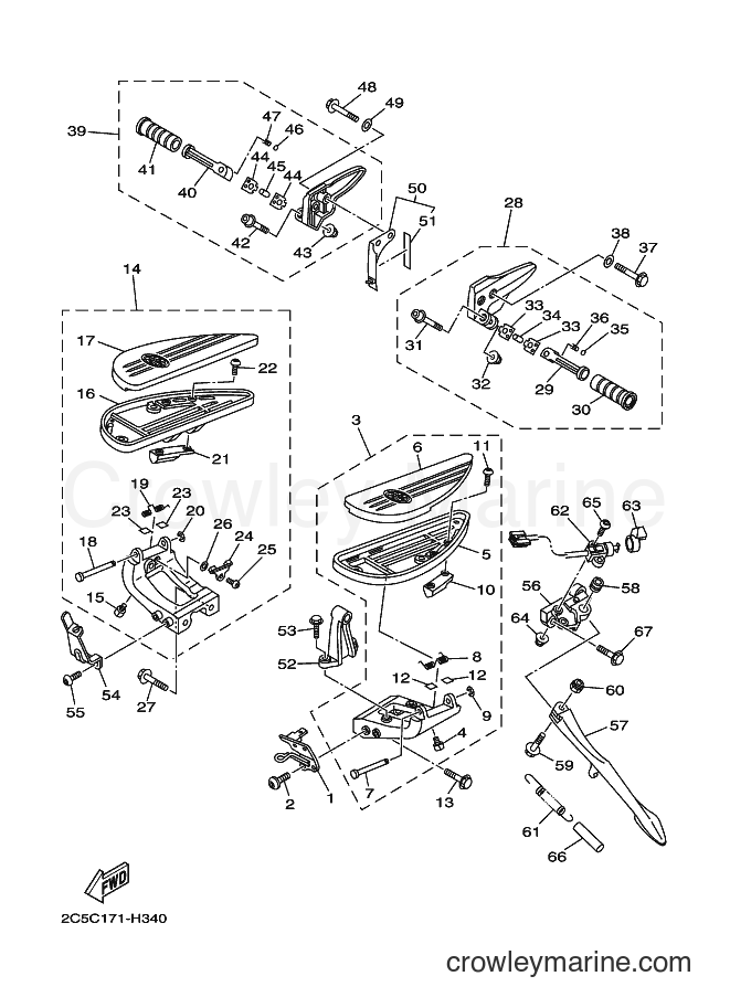 2010 Cruiser XV1900CT - XV1900CT (2C5F) [020] - STAND & FOOTREST