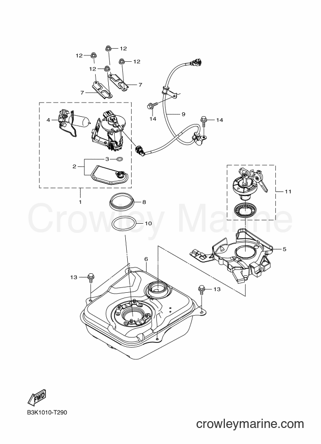 2018 Scooter CEH50D - CEH50D (B3K2) [010] - FUEL TANK