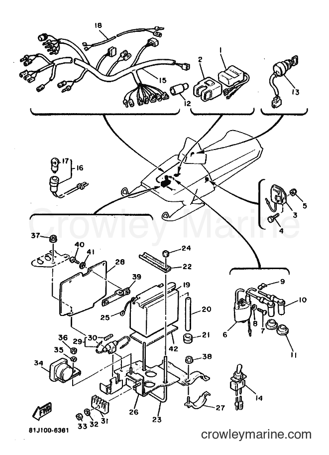 1988 Snowmobile PZ480 - PZ480 (83V0) [030] - ELECTRICAL 1