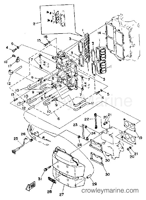 Yamaha Motors 115TXRP - INTAKE