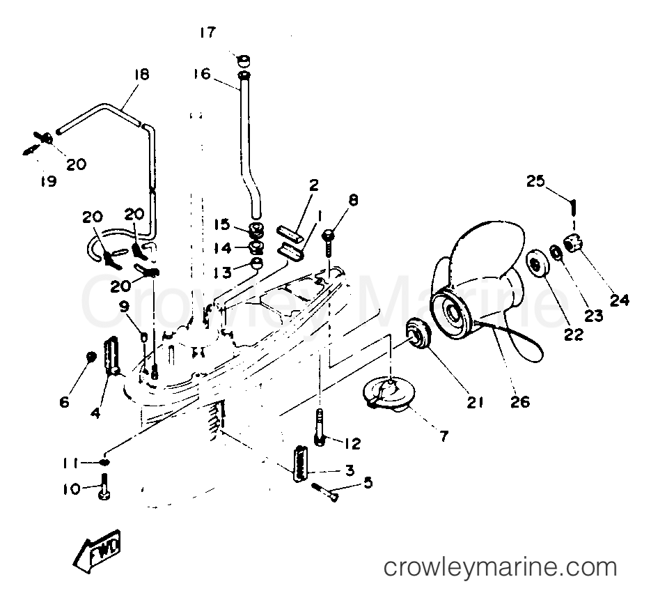 Yamaha Motors 130TXRR - LOWER DRIVE 2