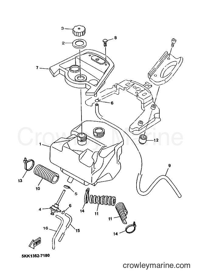 1999 Scooter YN100'99 - YN100'99 (5KK2) [010] - FUELTANK