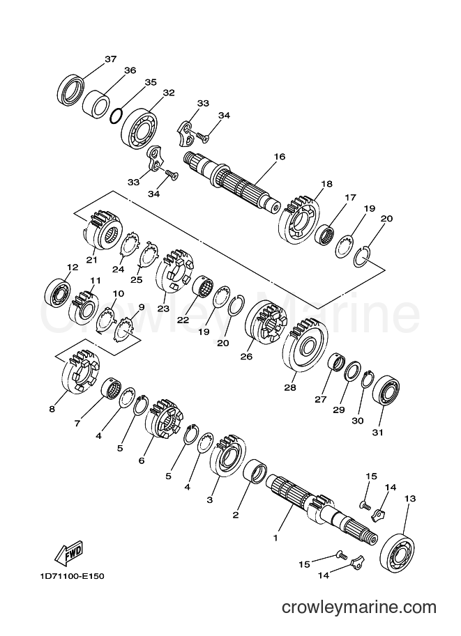 Yamaha Motors XV1900CFD (2C5X) [020] - TRANSMISSION