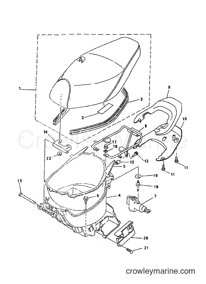 1999 Scooter CY50R - CY50R (3WG8) [010] - SEAT