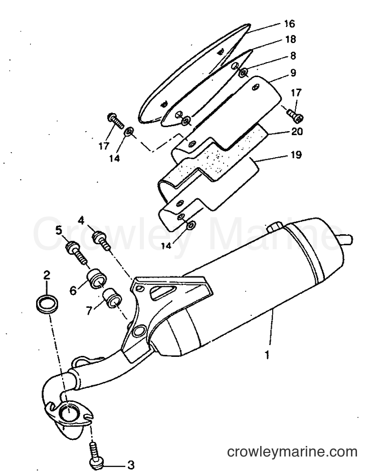 1999 Scooter YH50 - YH50 (5KG1) [010] - EXHAUST
