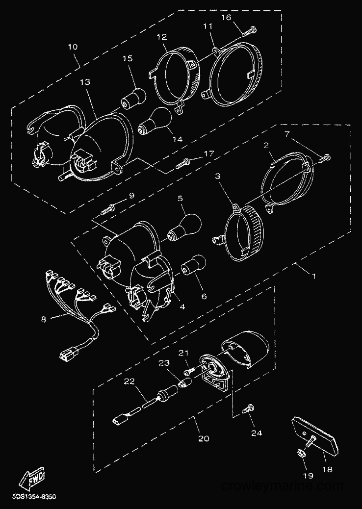 2000 Scooter YP125E - YP125E (5DSK) [010] - TAILLIGHT