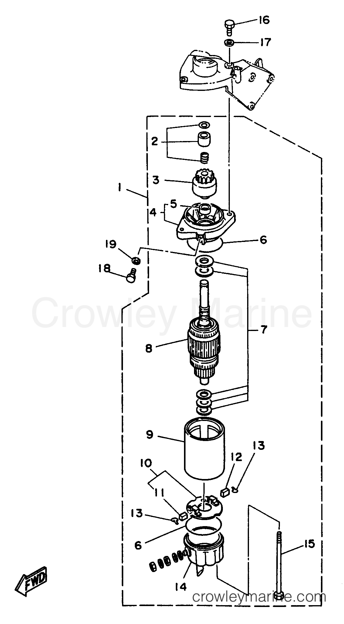 Yamaha Motors C30ELRV - STARTING MOTOR