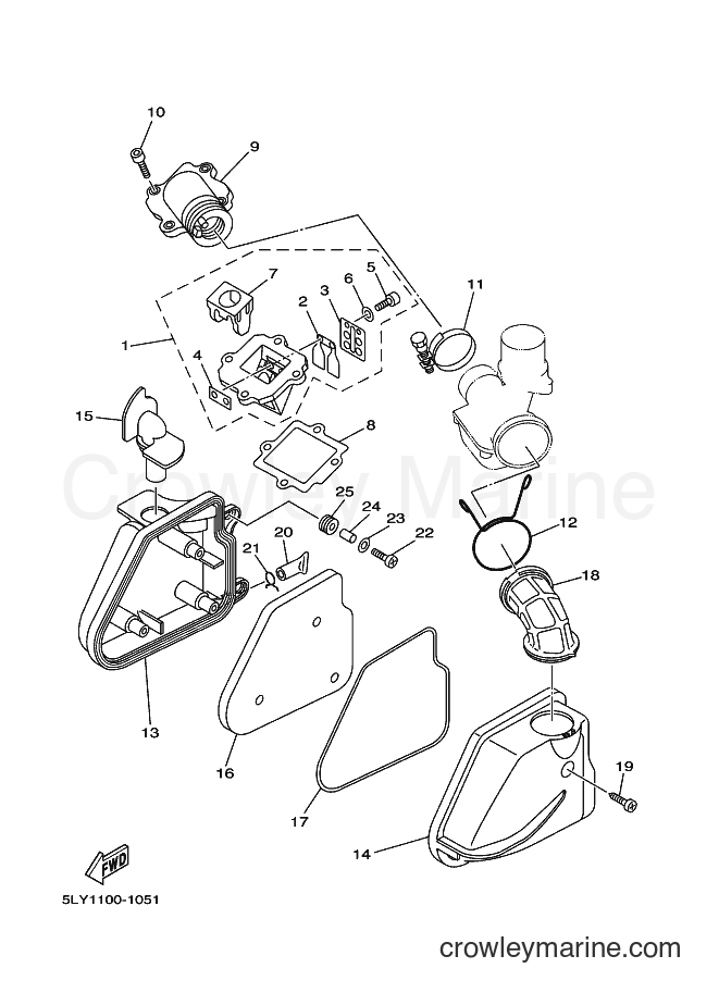 Yamaha Motors YJ50R (5PP5) [010] - INTAKE