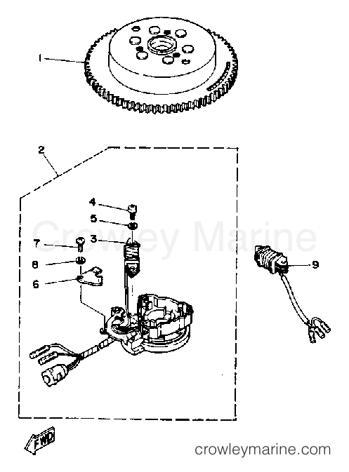 Yamaha Motors 30LD - GENERATOR (30E)
