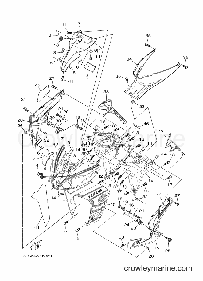 2011 Scooter T115SEC - T115SEC (31C6) [010] - LEG SHIELD