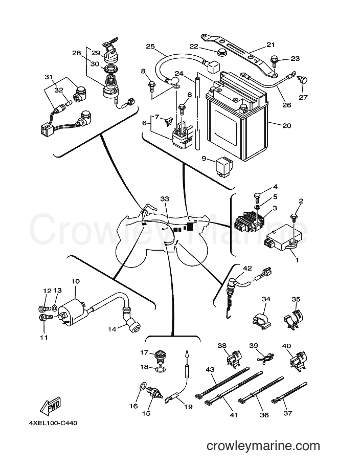 2004 ATV YFM250 - YFM250 (4XEM) [010] - ELECTRICAL 1