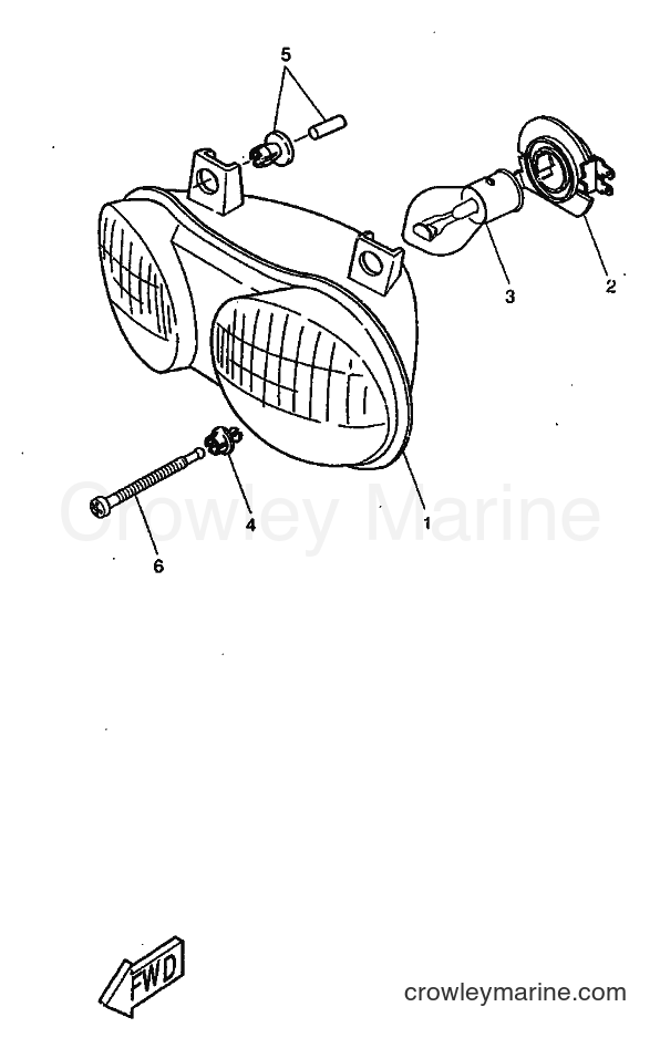 1998 Scooter CW50RS - CW50RS (4WB3) [010] - HEADLIGHT