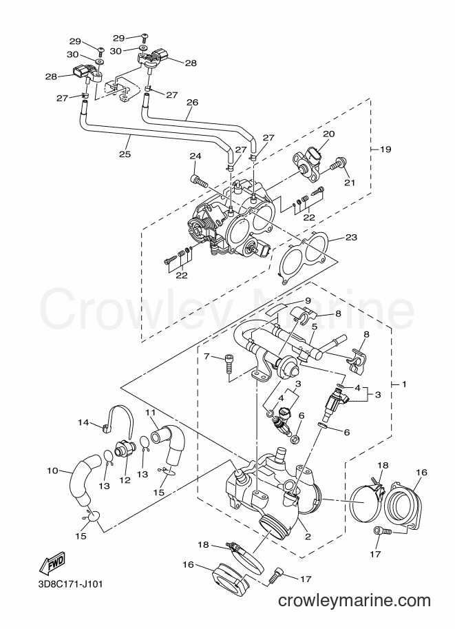 Yamaha Motors XVS1300A (11C4) [040] - INTAKE 1