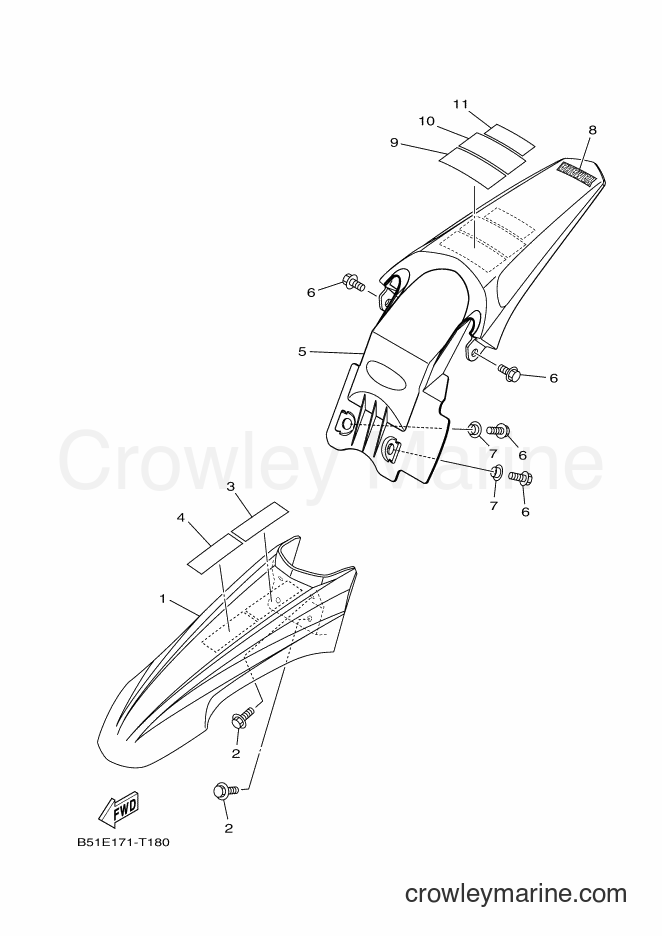 2018 Dirt Bike TT-R110E - TT-R110E (B51E) [010] - FENDER