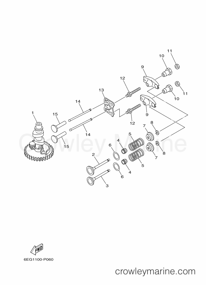 Yamaha Motors F2BMHS (6EF2) [020] - VALVE
