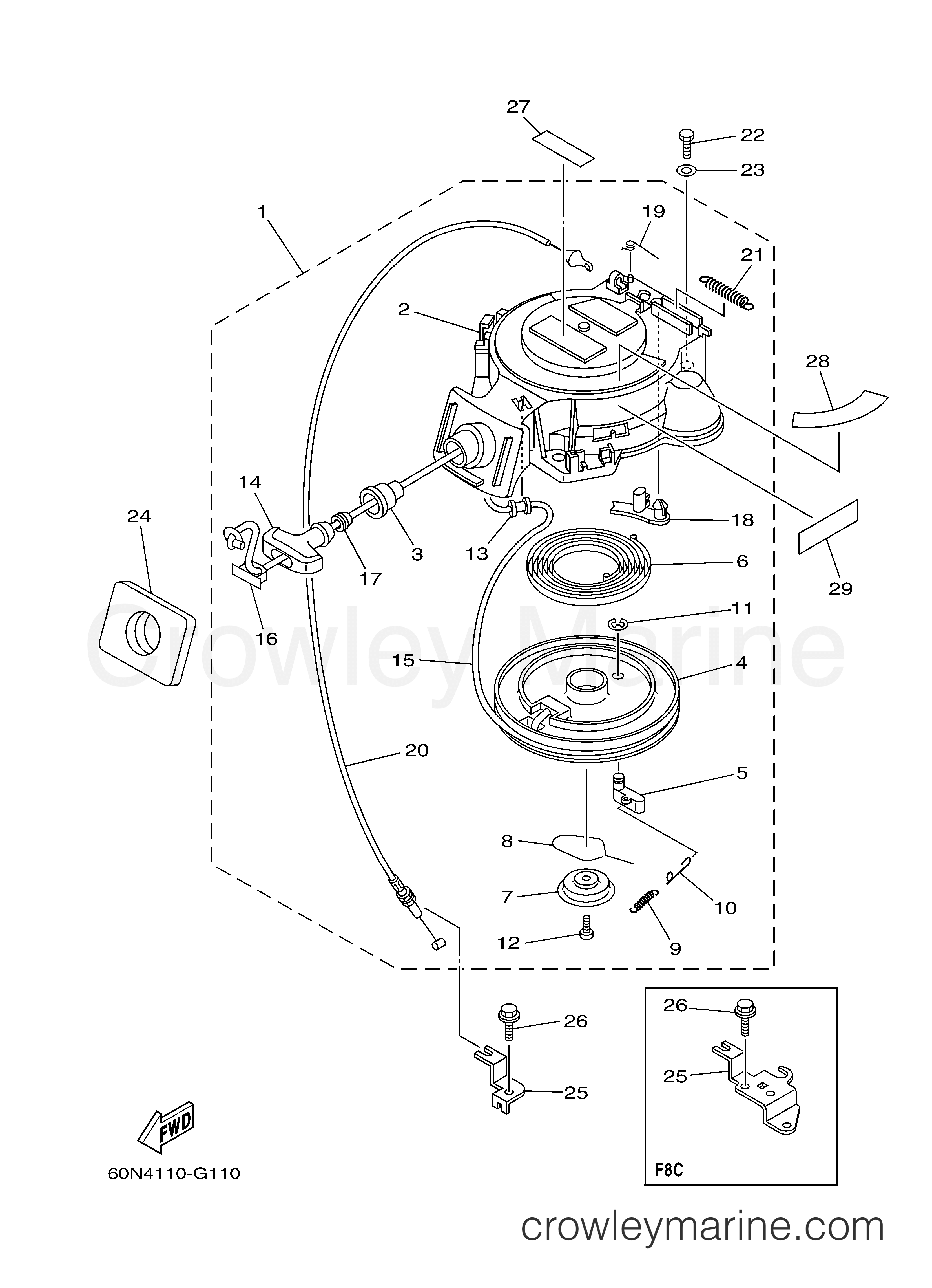 Yamaha Motors F6AMLH - STARTER