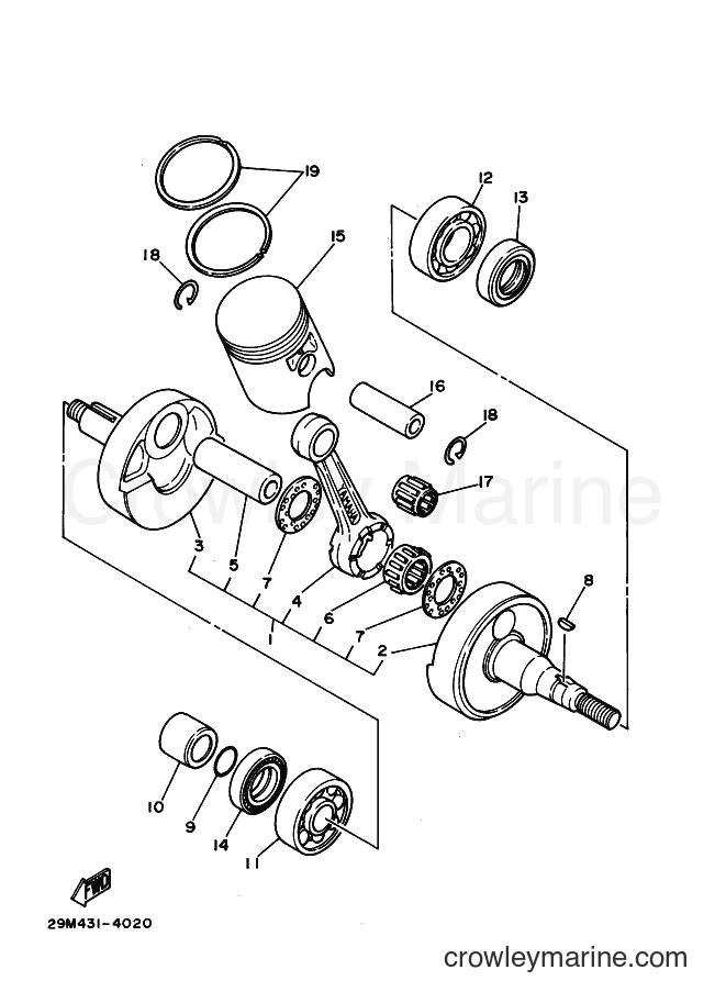 2003 Street Bike RX-K - RX-K (3KAD) [010] - CRANKSHAFT & PISTON