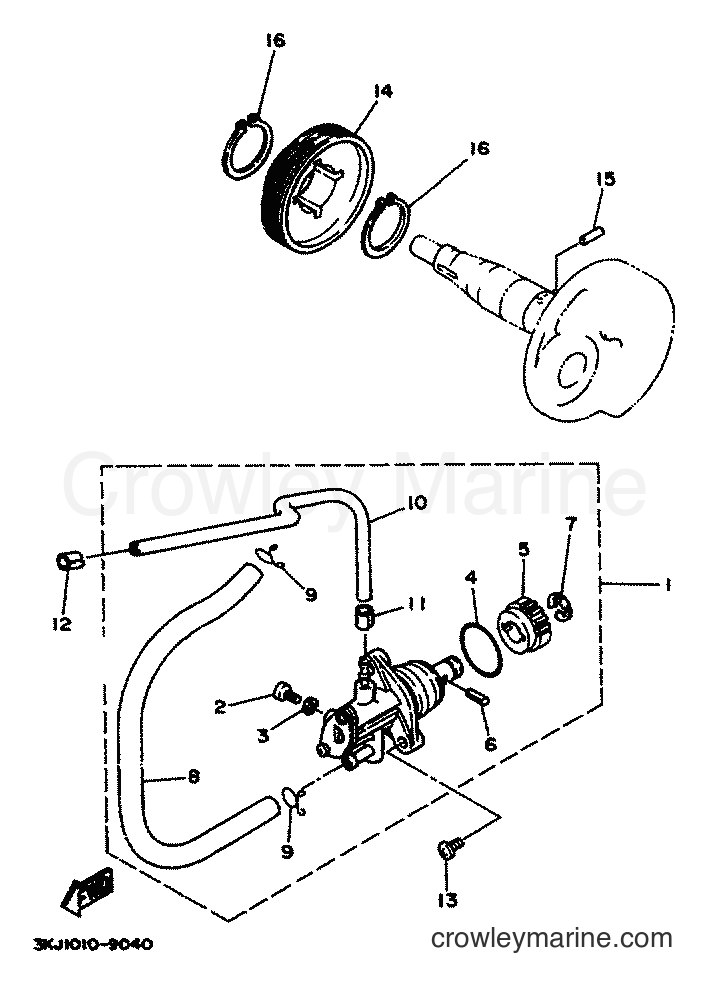 1994 Scooter YA50R - YA50R (4PC1) [999] - OIL PUMP