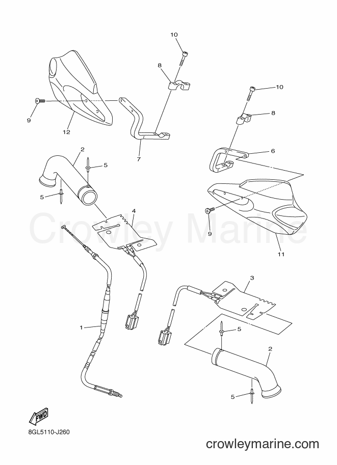 Yamaha Motors RFX10B (8JH2) [020] - CONTROL CABLE
