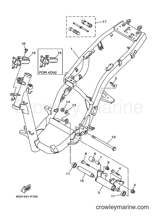 Yamaha Motors CT-115C (4D02) [010] - FRAME