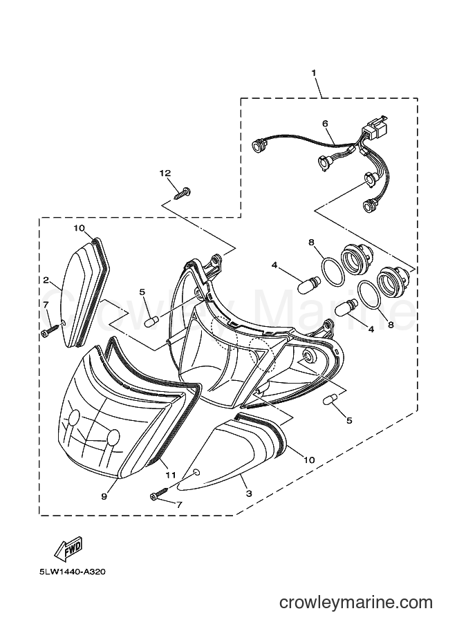 2003 Scooter AT115 - AT115 (5MX3) [010] - HEADLIGHT