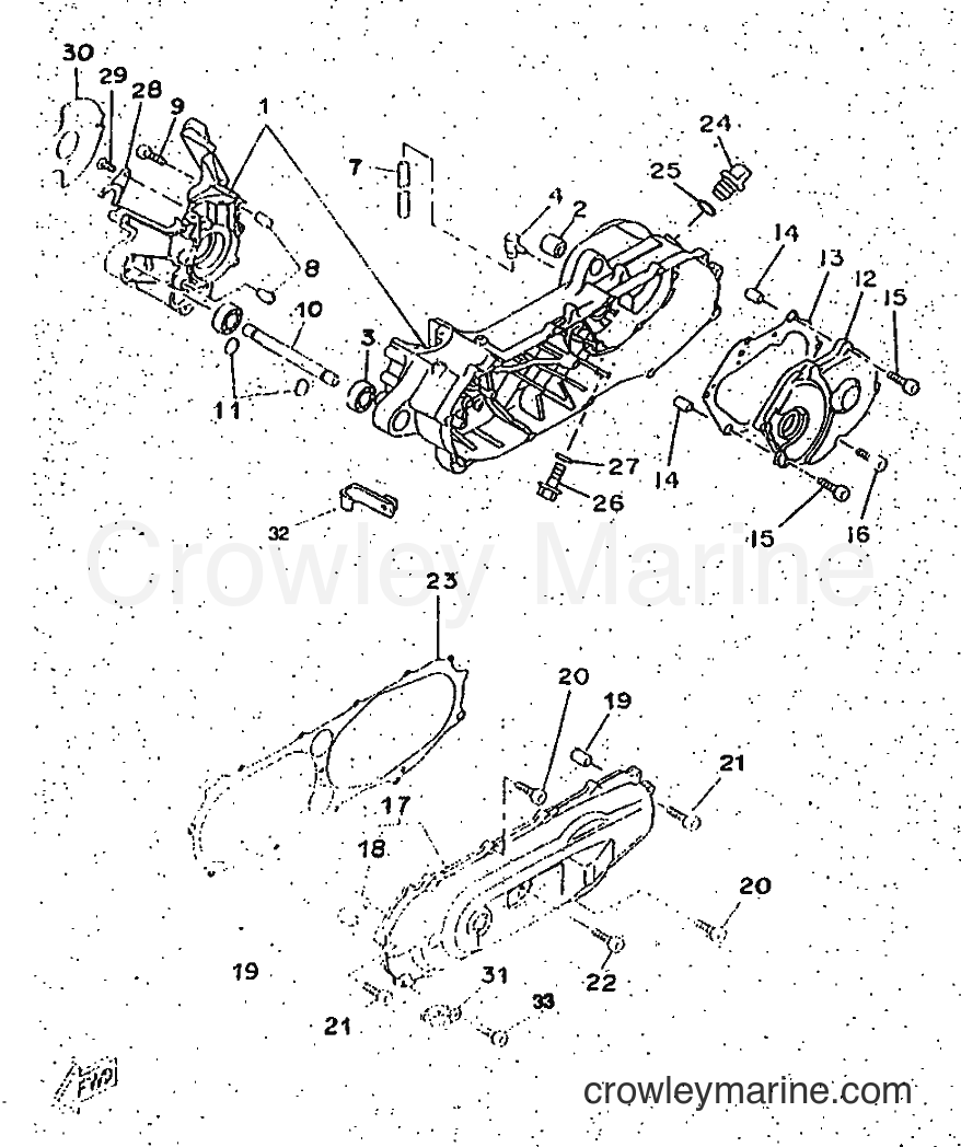 1998 Scooter CW50RSP - CW50RSP (4WT3) [010] - CRANKCASE