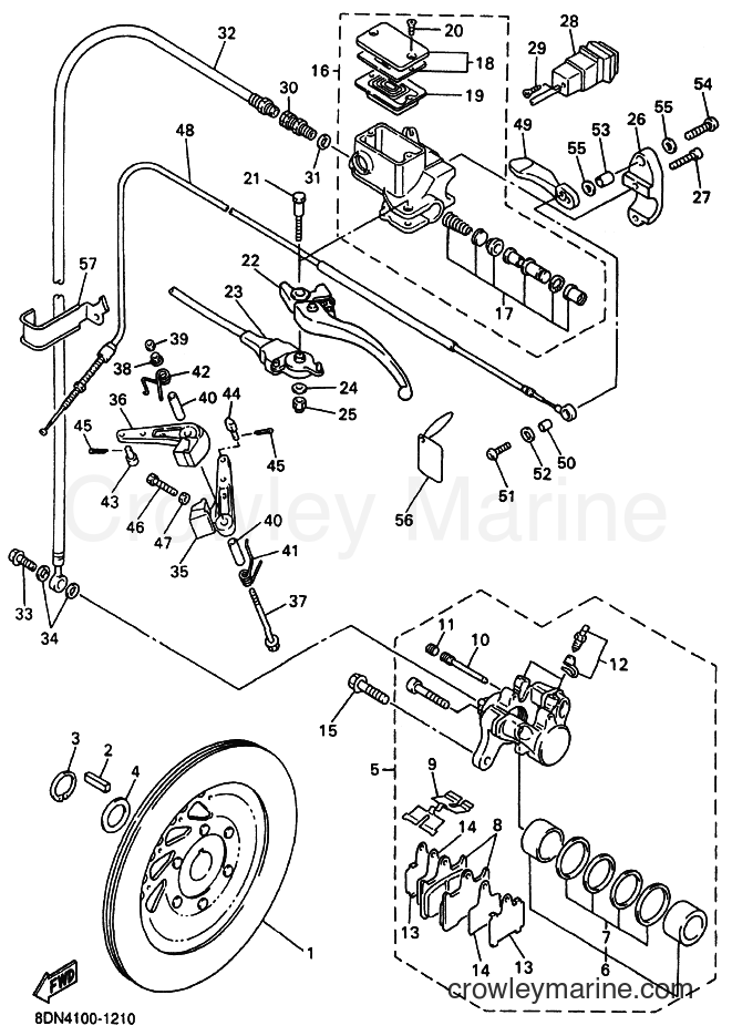 Yamaha Motors SRX700S (8DW5) [010] - BRAKE