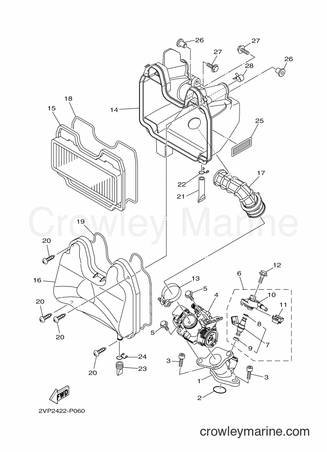 Yamaha Motors T115FSEC (2VP2) [010] - INTAKE