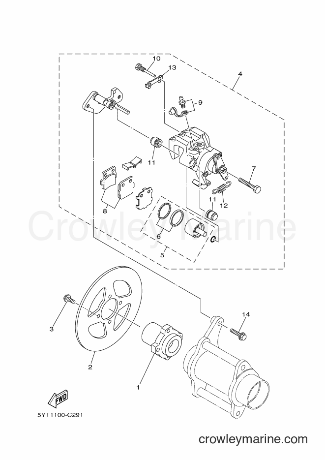 2005 ATV YFM350 - YFM350 (5YT6) [010] - REAR BRAKE