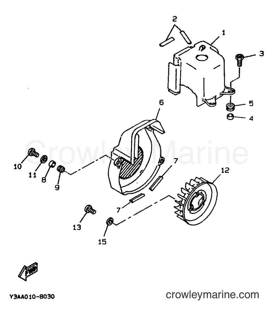 1992 Scooter CW50 - CW50 (4BX2) [999] - AIR SHROUD & FAN