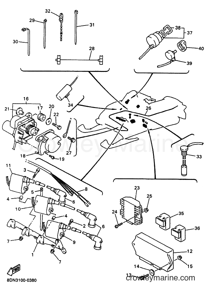 Yamaha Motors SRX700S (8DW3) [020] - ELECTRICAL 1