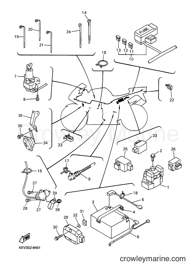 1999 Sport Bike YZF-R1 - YZF-R1 (4XV7) [060] - ELECTRICAL 2
