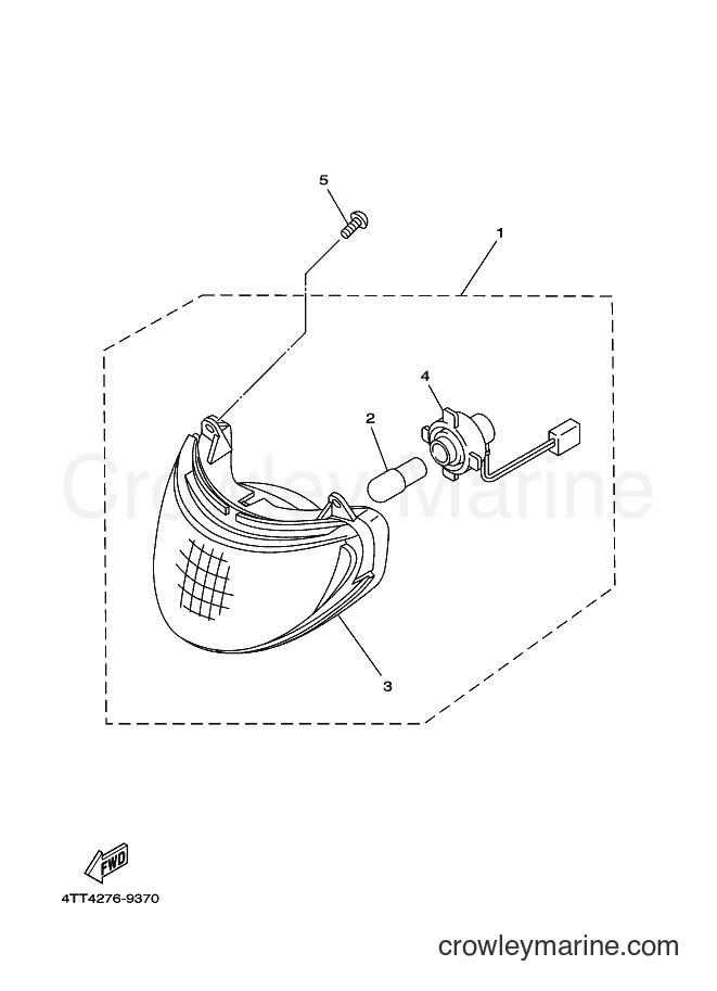 1999 Scooter JZ120F - JZ120F (4TT3) [010] - HEADLIGHT