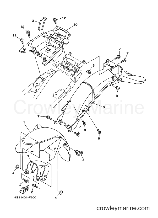 2007 Dirt Bike JT135 - JT135 (4S32) [010] - FENDER