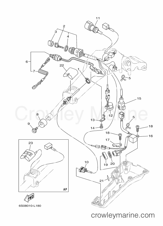 Yamaha Motors FL115AET (68WB) [020] - STEERING 2