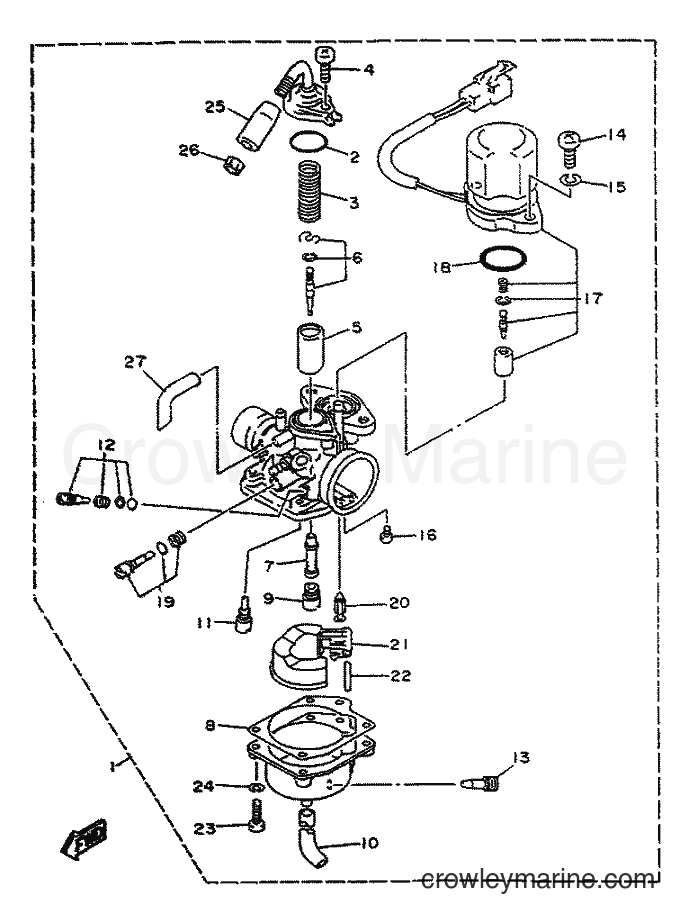 1996 Scooter YA50S - YA50S (4MJ7) [999] - CARBURETOR