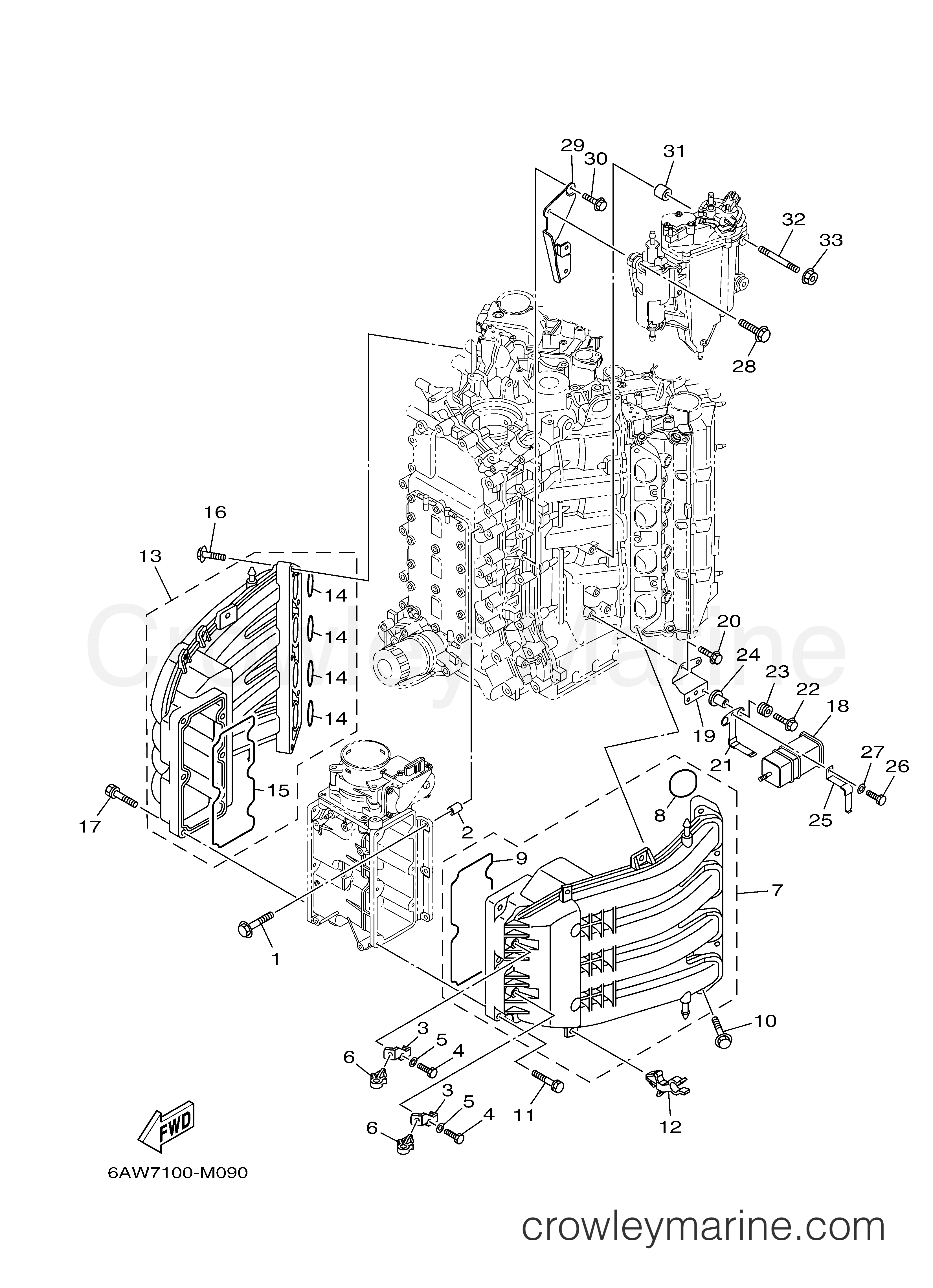 Yamaha Motors LF350UCB - INTAKE 1